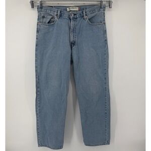 Levi's Jeans Mens 36x32 Blue 550 Relaxed Fit Tapered Leg Medium Wash Denim